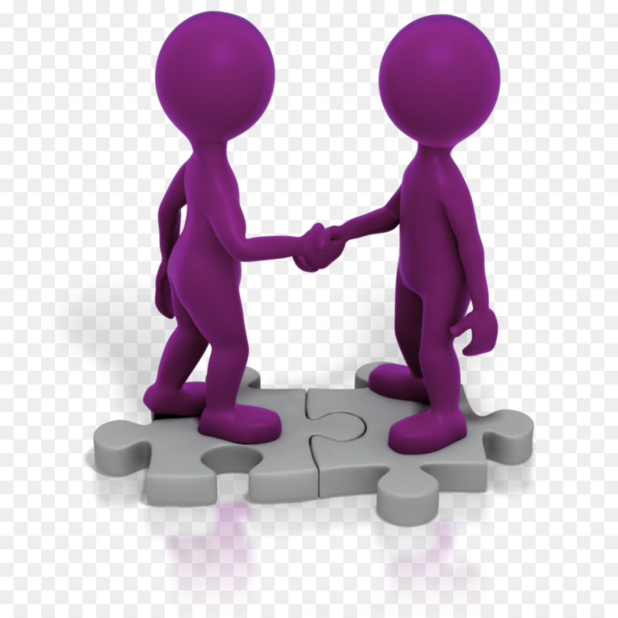 shaking hands logo purple