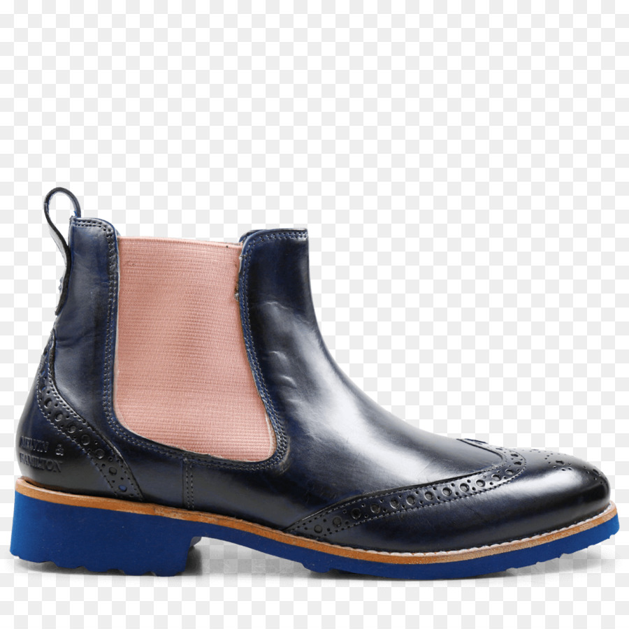 Boot Schuh Blau Leder Frau - Boot