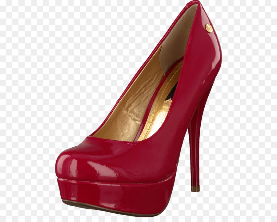 Col tacco alto scarpe tacco a Spillo Pantofola Rosso - donna