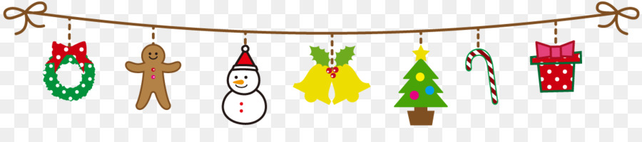 Weihnachten Linie mit Schneemann, Weihnachtsbaum, Glocke. - andere
