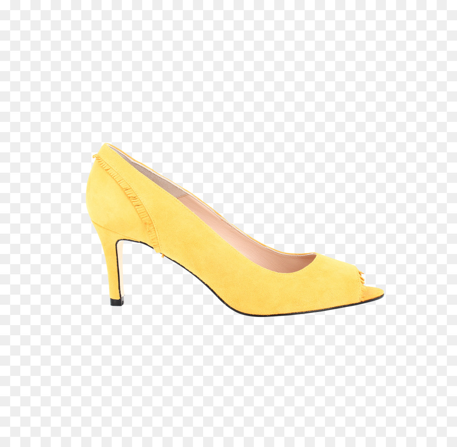 Produkt design Schuh Hardware Pumpen - gelbe Dicke Ferse Schuhe für Frauen