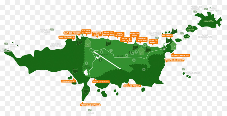 Karte Fernando de Noronha Santa Catarina Reiseprodukt Design - Anzeigen