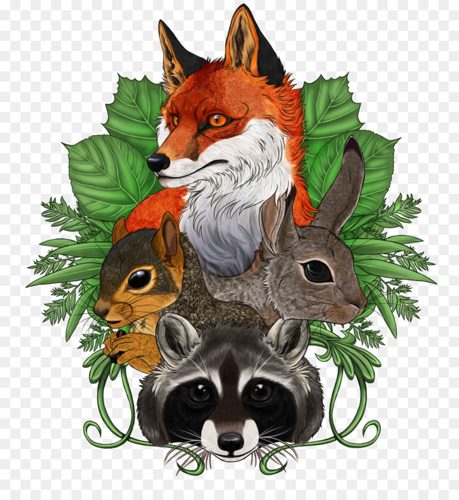 Red fox Fauna Illustration Christmas ornament Schnurrhaare - Wald Freunde printables