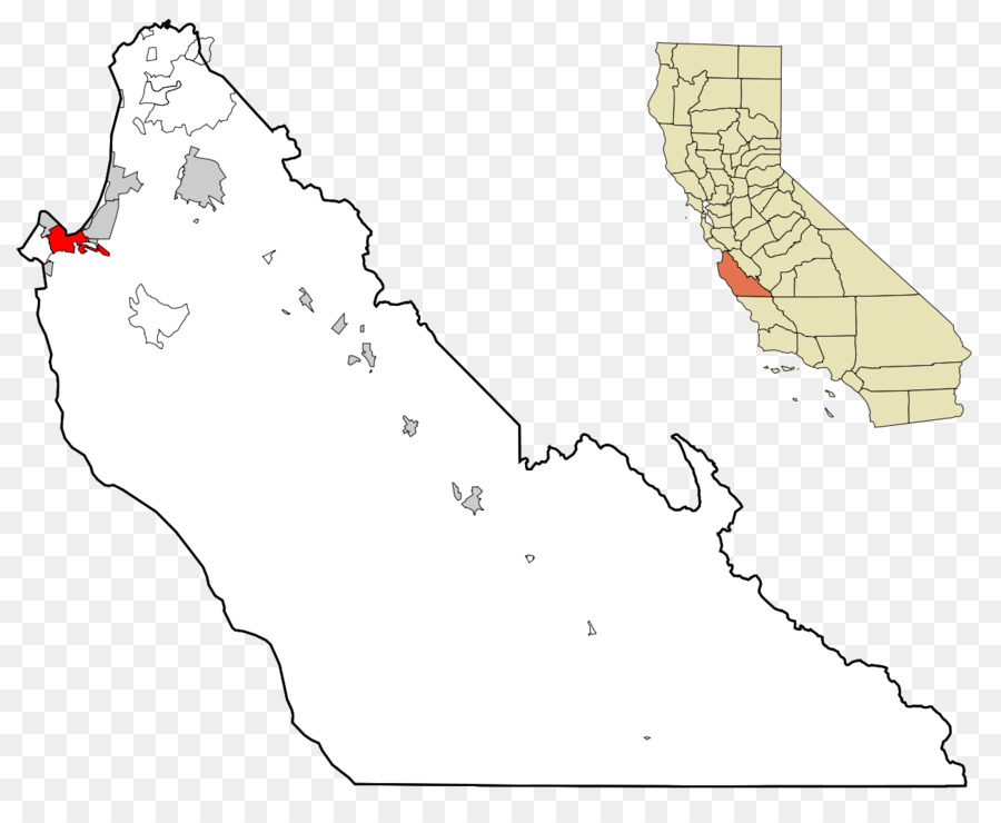 Salinas Valley Prigione di Stato di Grande Vallata, Calaveras County, in California, Carmel-by-the-Sea Correttivi centro di Formazione - mappa
