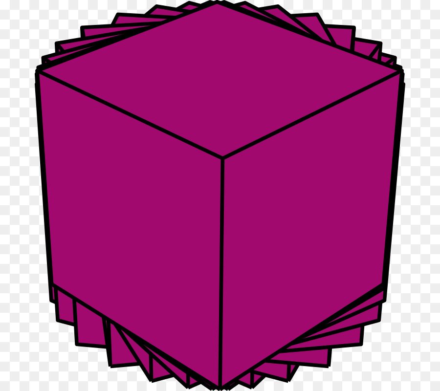 Clip art-Line Winkel-Pink M-Text-messaging - Cube