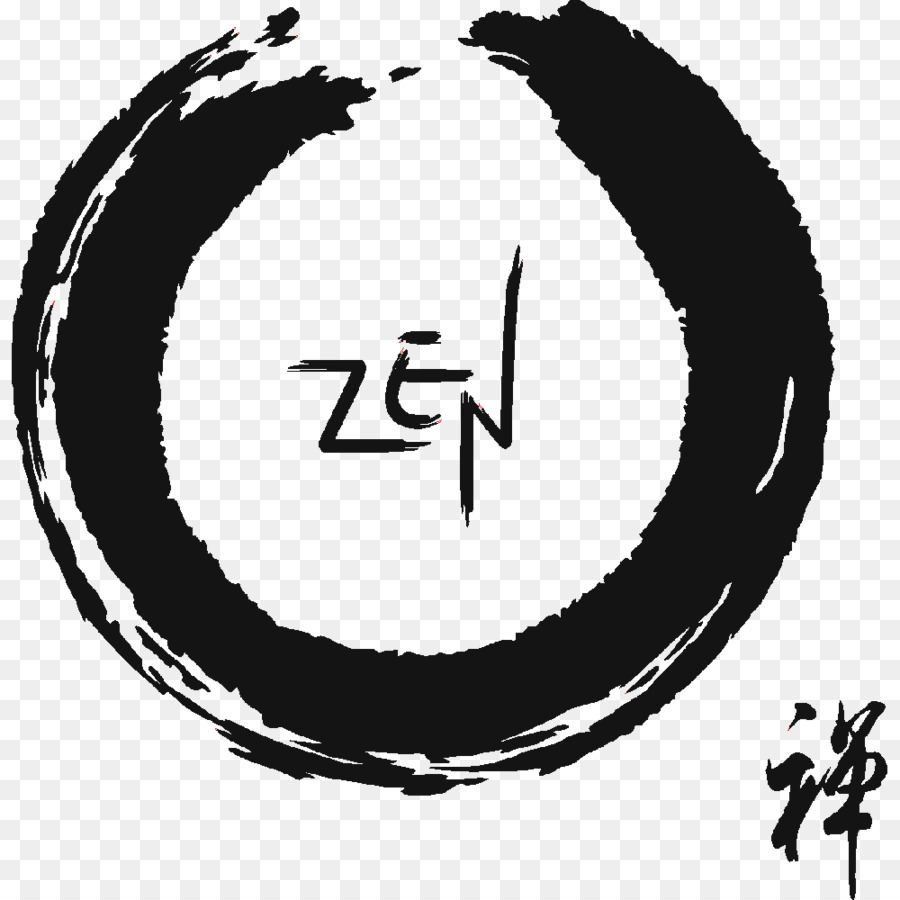 Ensō Zen-Buddhismus Vektor-Grafik-Illustration - deco Kreis