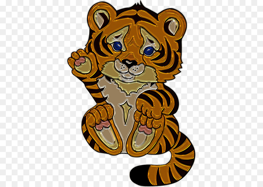 Clip art Felidae Gatto Immagine tigre del Bengala - Figura.
