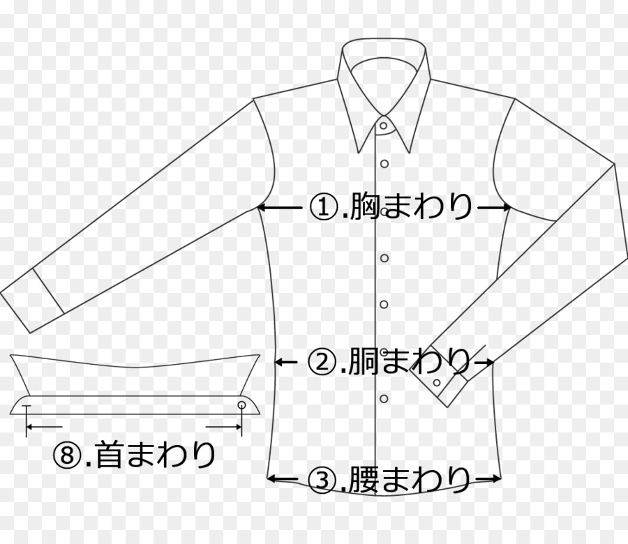 Camicia /m/02csf Collare Vestito di Carta - barra di misurazione