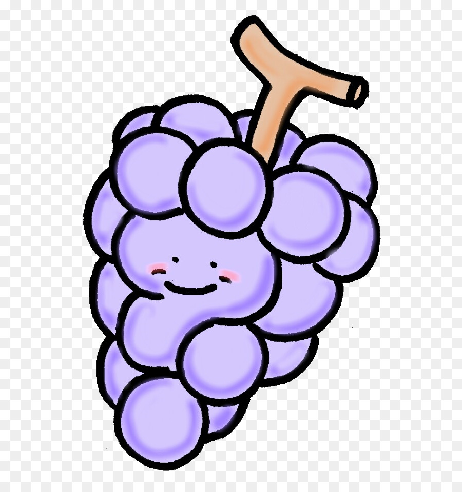 Common Grape Vine-Clip-art-Illustration von Character - Traube