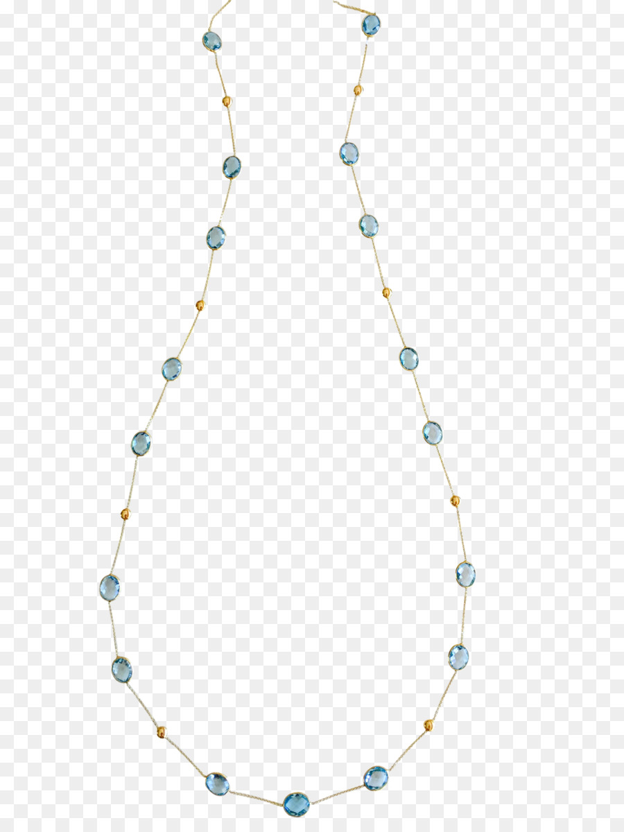 Türkis Halskette Perlen Schmuck Kette - Halskette