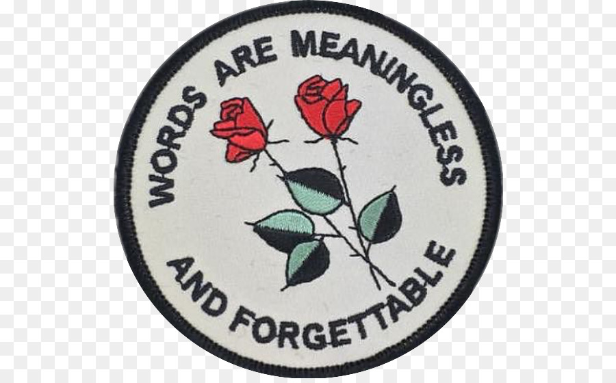 Emblema Distintivo di Fiore di messaggistica di Testo - triste grunge tumblr