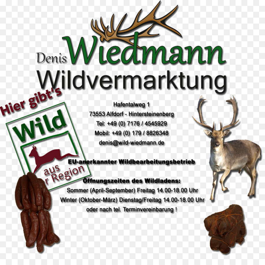 Rentiergeweih Denis Wiedmann Wildvermarktung Font Tree - Rentier