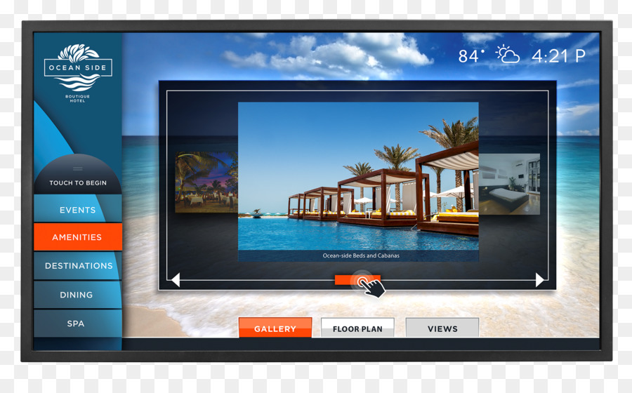 DẪN-màn hình LCD Màn hình Máy tính Phẳng Hệ thống tivi màn hình Lỏng tinh thể trưng bày - theo dõi màn hình