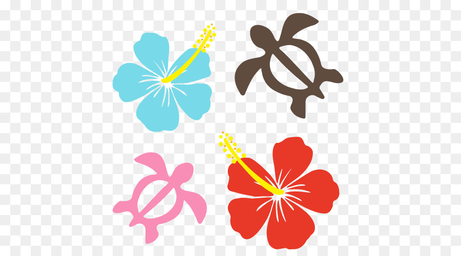Sommer - Hibiskus-Blumen, hawaiianische Meeresschildkröte, Ho - andere