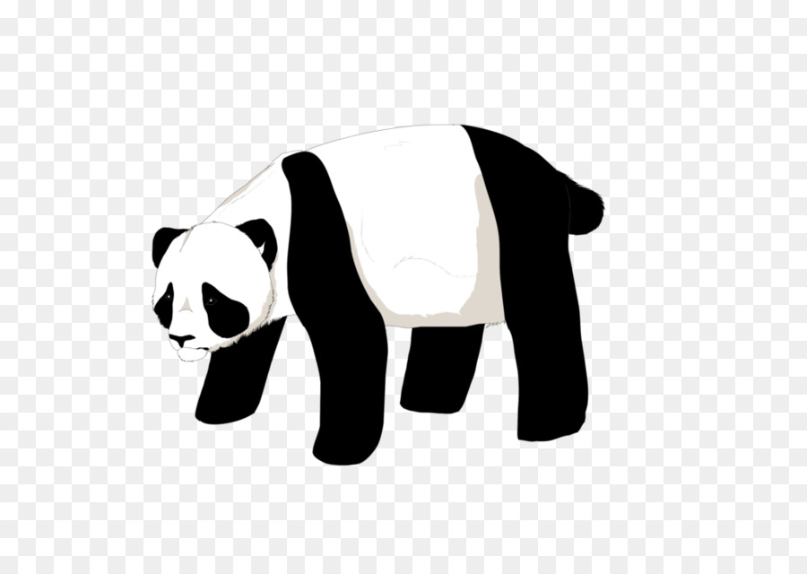 Cat Giant panda-Logo Hund-Schwarz - Katze