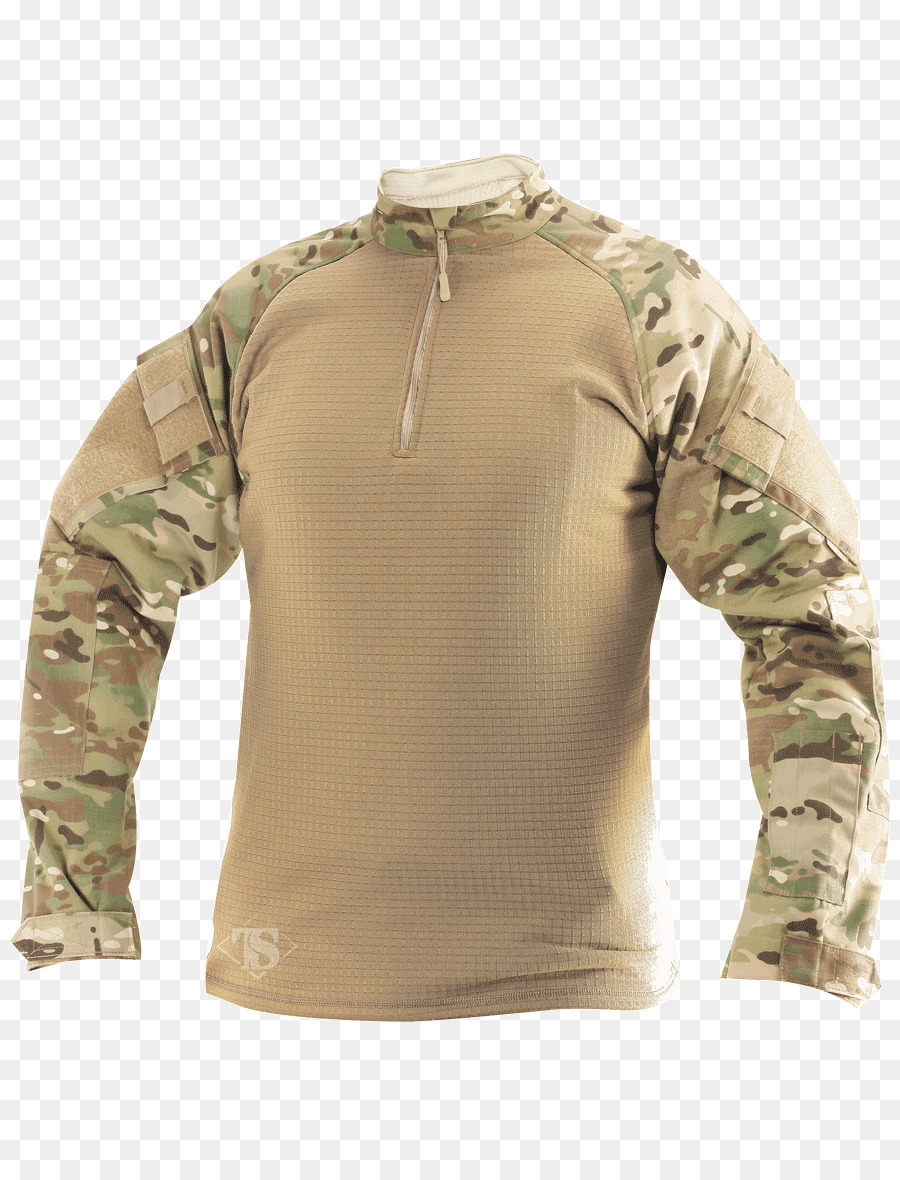 Ärmel Armee Combat Shirt T-shirt Reißverschluss - T Shirt