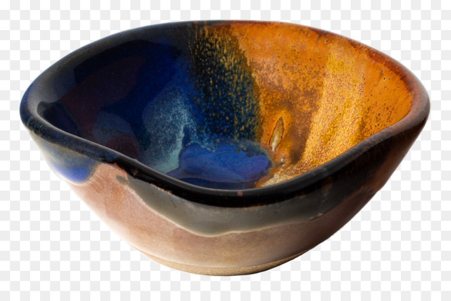 Keramik Schale Kobalt blau Keramik - Erdtönen