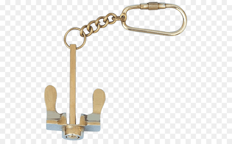 Schlüsselanhänger Stockless Anker Messing - Anker