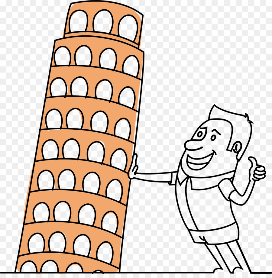 Der schiefe Turm von Pisa, Clip-art School-Bild - pisa