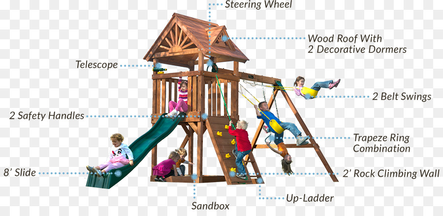 Swing Outdoor Spielplatzgeräte Klettergerüst Kind Spielplatz schieben - Flyer eingestellt