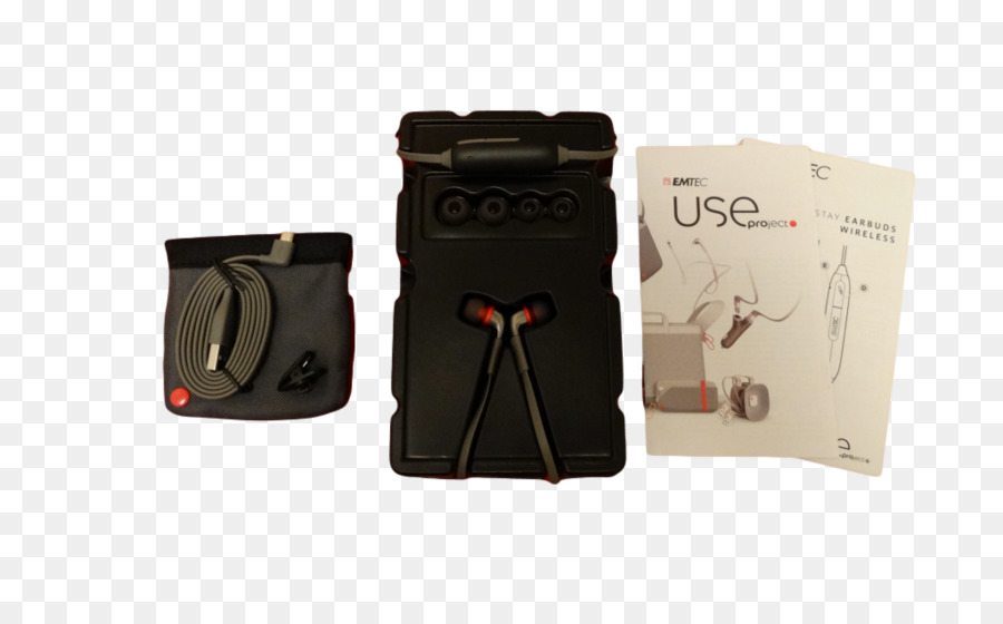 Emtec E100 Stay Earbuds-Headset, Android (1 Tasten-Fernbedienung) Tasche, Magnetband BASF - usb headset Ohrhörer