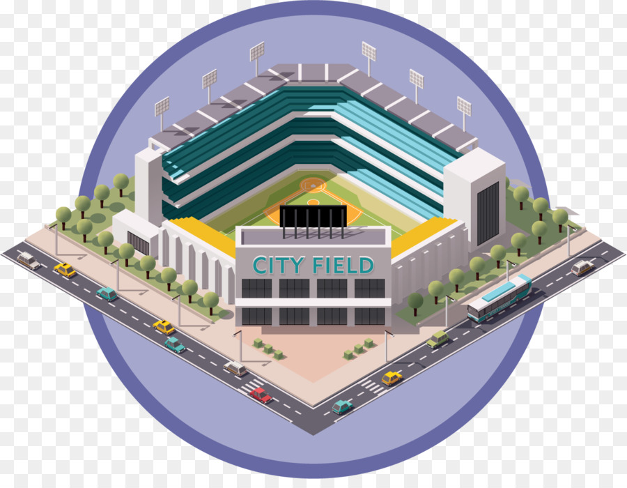 Grafica vettoriale complesso Sportivo di Baseball park Illustrazione - baseball