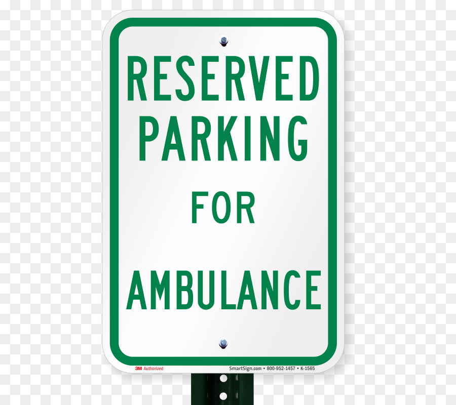 SmartSign-Aluminium-Schild-Logo Parken Verkehrszeichen, Beschilderung - Krankenwagen in der Nacht Zufahrt