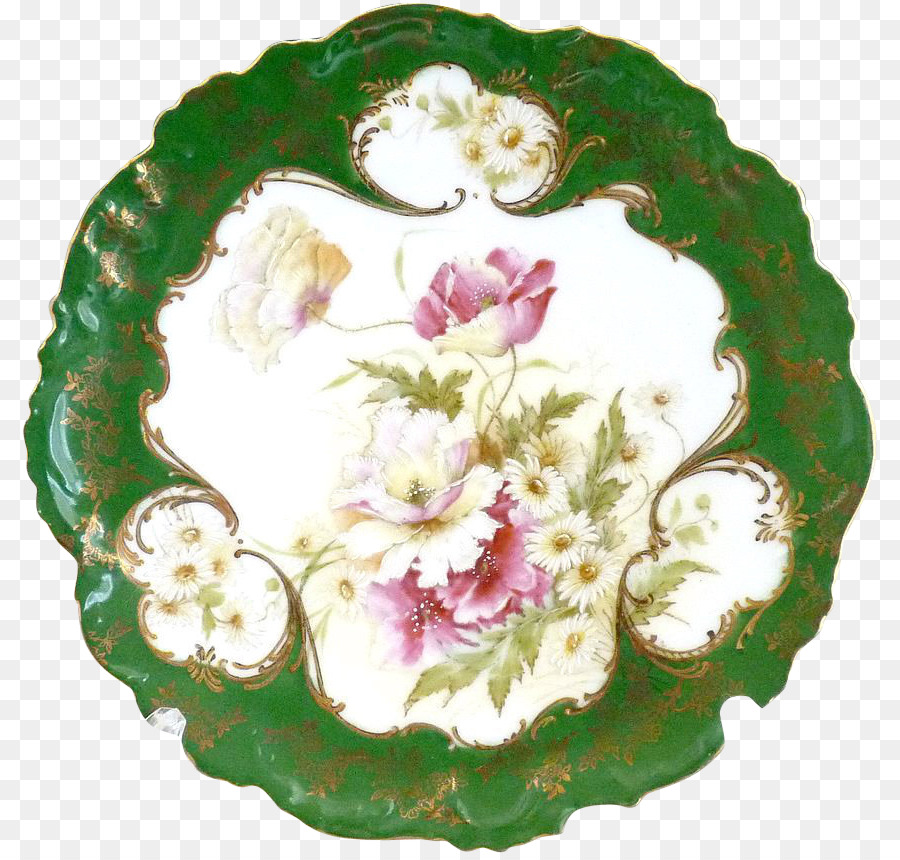 Rose Familie Floral-design-Porzellan - von hand bemalt, zarter Spitze