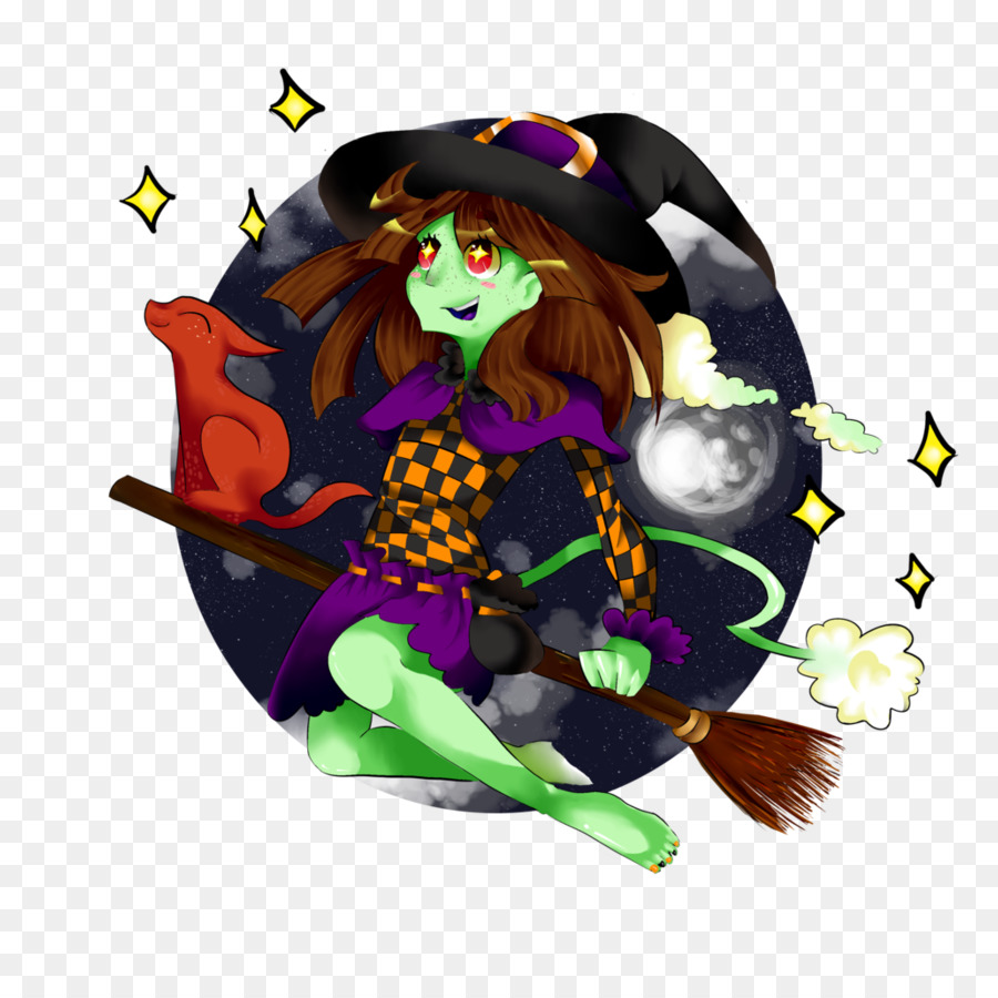 Grafica Illustrazione Viola creatura Leggendaria - happy halloween felice