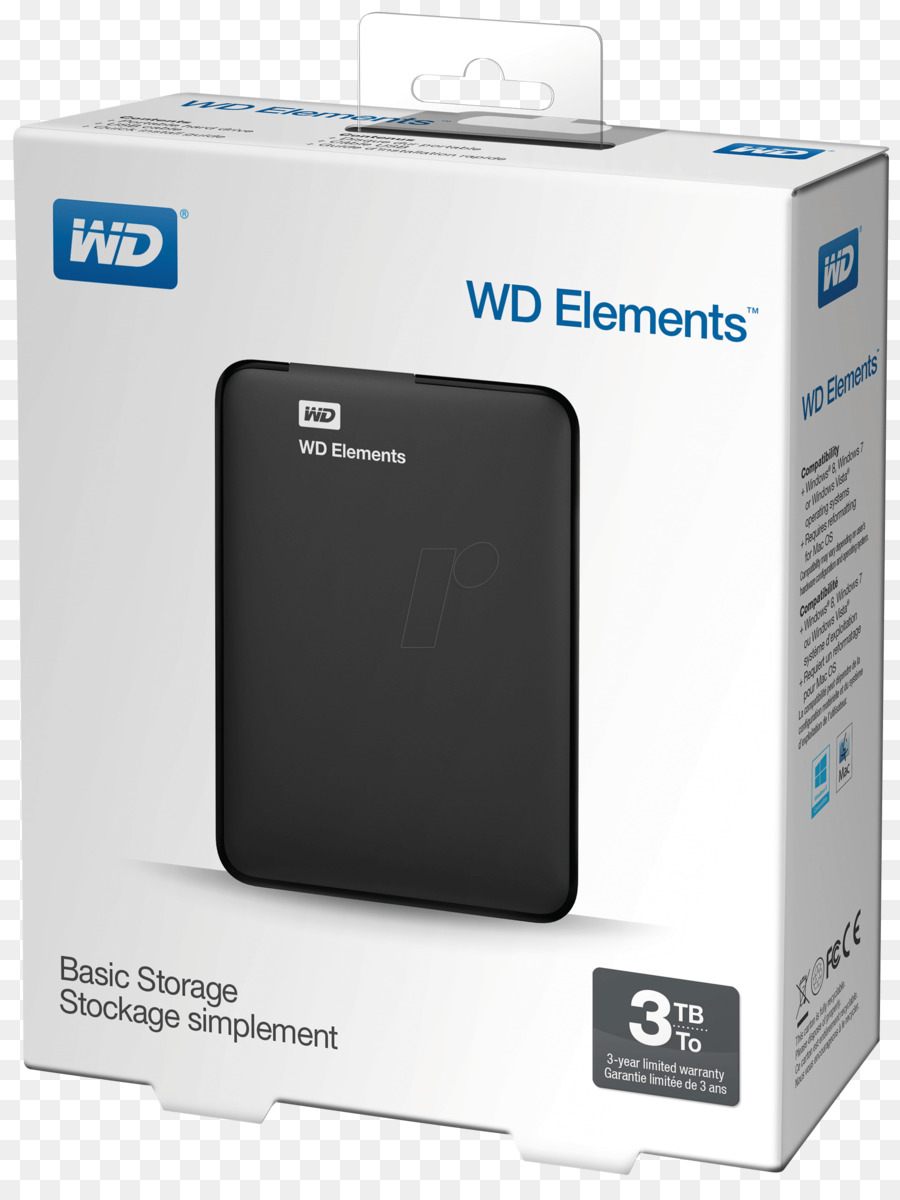 Hard Disk Western Digital WD Elements Portable HDD Tb USB 3.0 - USB