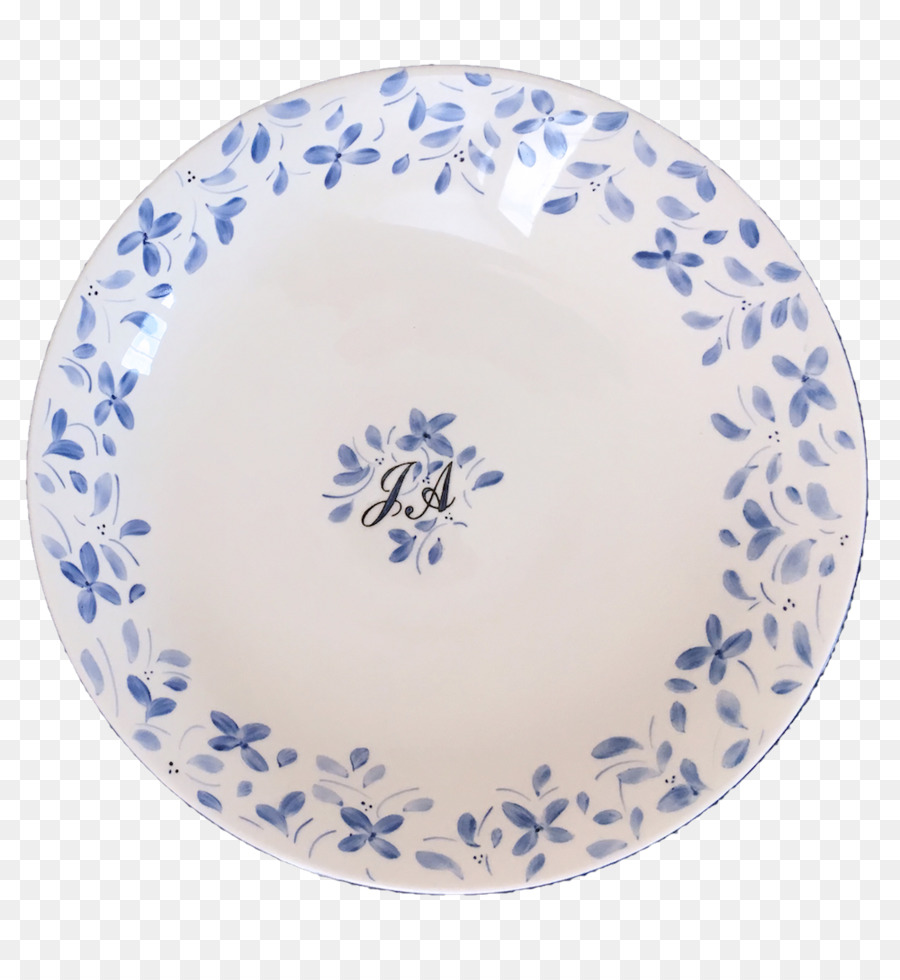 Platte Blau und weiß Keramik Keramik Kobalt blau-weiße Porzellan der Joseon - Platte