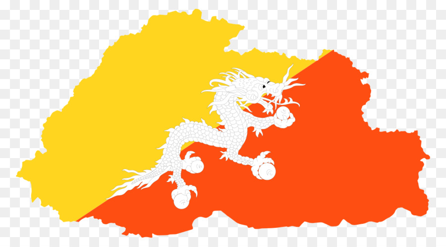Flagge von Bhutan Flagge Flaggen von Asien - Flagge