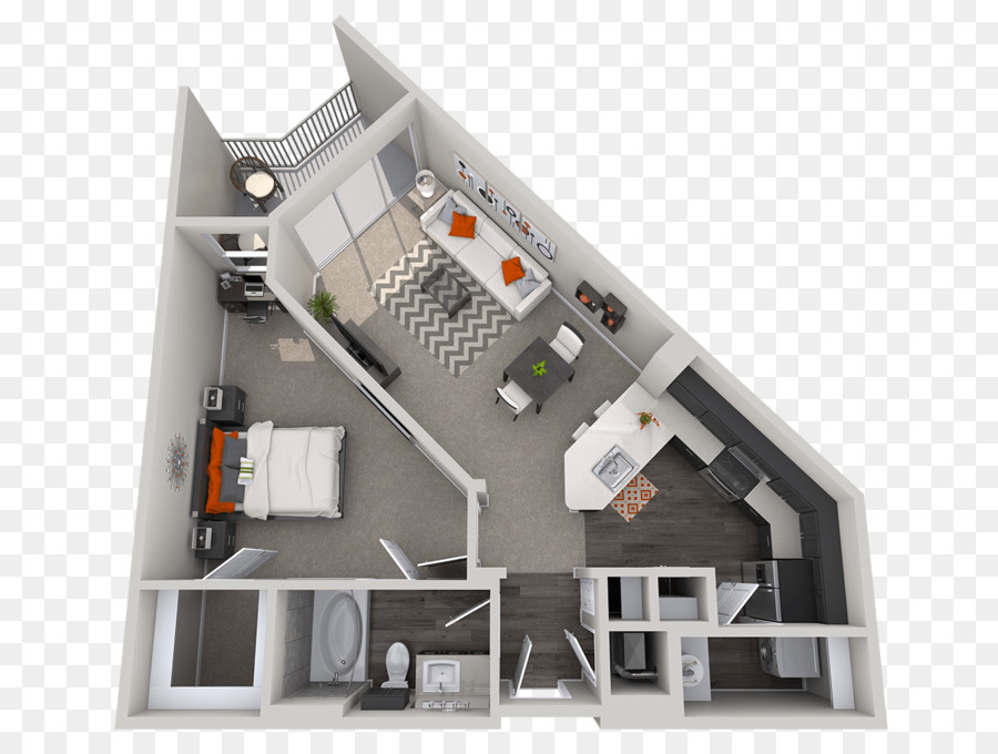 3D-Grundriss Haus Architektur - 3D Grundriss