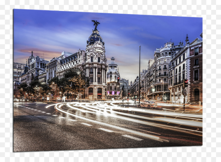 Gran Via, Madrid Wandbild VP Plaza España Design Image Photography - Glas display