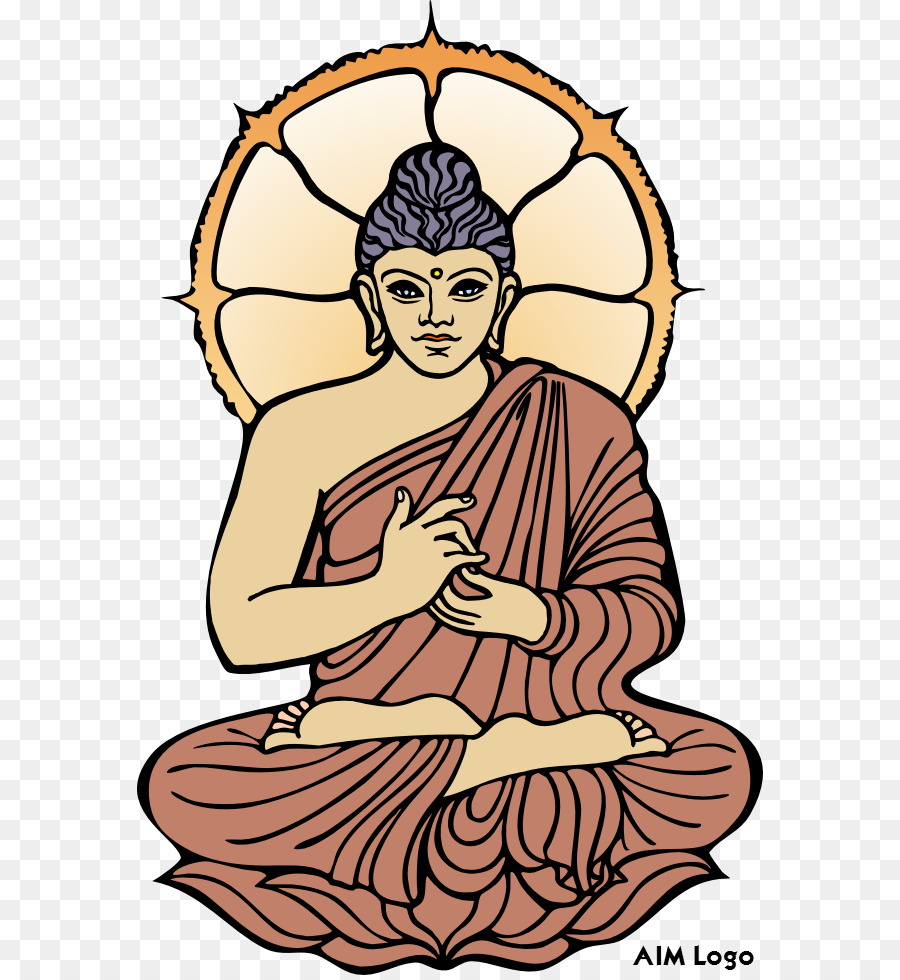 Clip, arte, Illustrazione comportamento Umano Gautama Buddha Cartoon - logo buddista