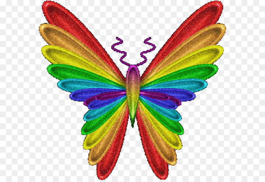 Farfalla Clip art Immagine a Colori Arcobaleno - farfalla