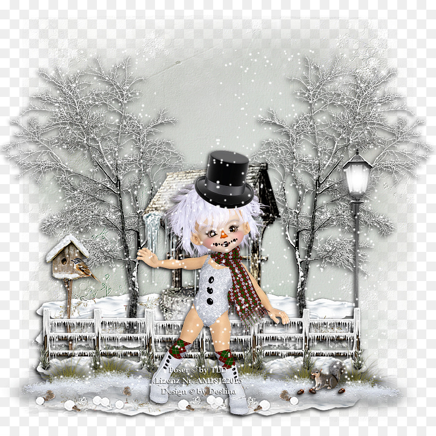 Invernali, Pupazzo Di Neve, Albero, Illustrazione Giorno Di Natale - fa