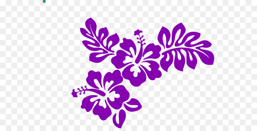 Clip art Vektor Grafik Schablone Blume - lila Hawaii Blumen tattoos