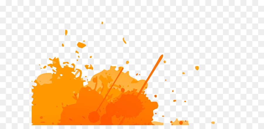 Desktop-Hintergrundbild Computer Line Font Schizophrenie - Orange Splatter