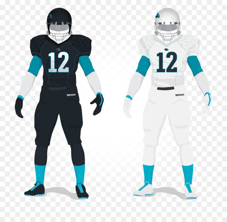 Carolina Panthers Einheitliche American Football Protective Gear-Logo - team uniform