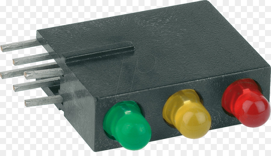 Licht-emittierende diode, Grün, Gelb, Rot Ampel - grüne Ampel horizontale