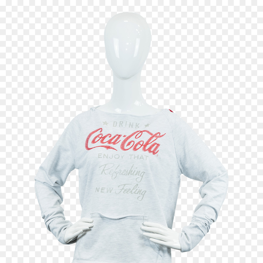 Coca-Cola Enterprises Prodotto Manicotto di messaggistica di Testo - rosso bianco felpa con cappuccio