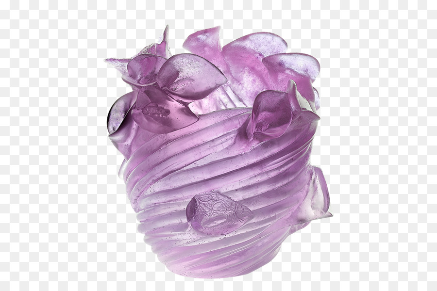 Vase Daum Violett-Glas-Kunst - werke, skulpturen von botero