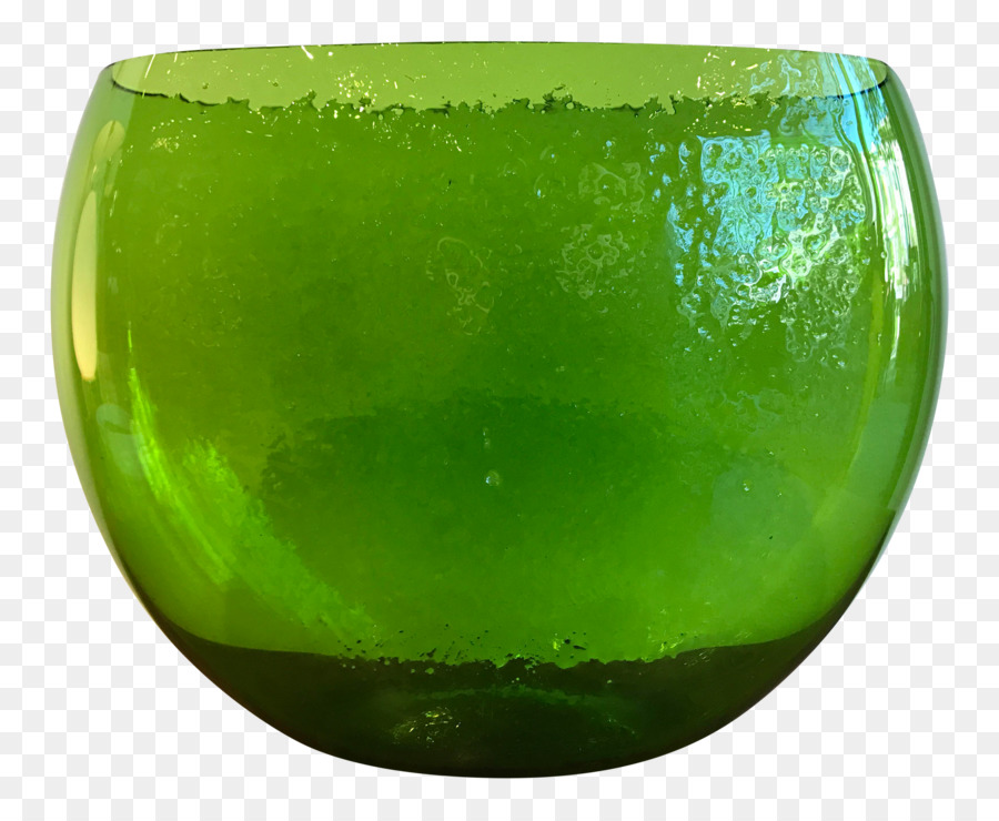 Blenko Glass Company, Inc. Grüne Schüssel Mit Wasser - böhmische aperitif Gläser