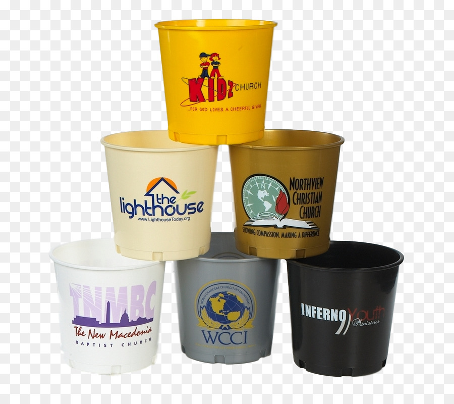 Kaffee-Tasse-Hülse Kunststoff Produkt-Eimer-Logo - personalisierte Kunststoff Eimer