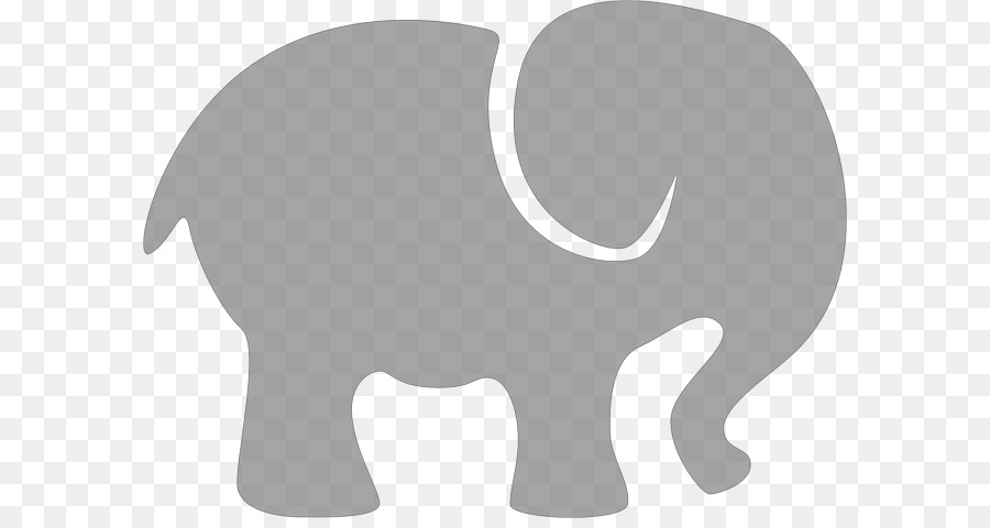 Clip art Elefanti Openclipart elefante Africano Grigio - Baby Elephant Silhouette