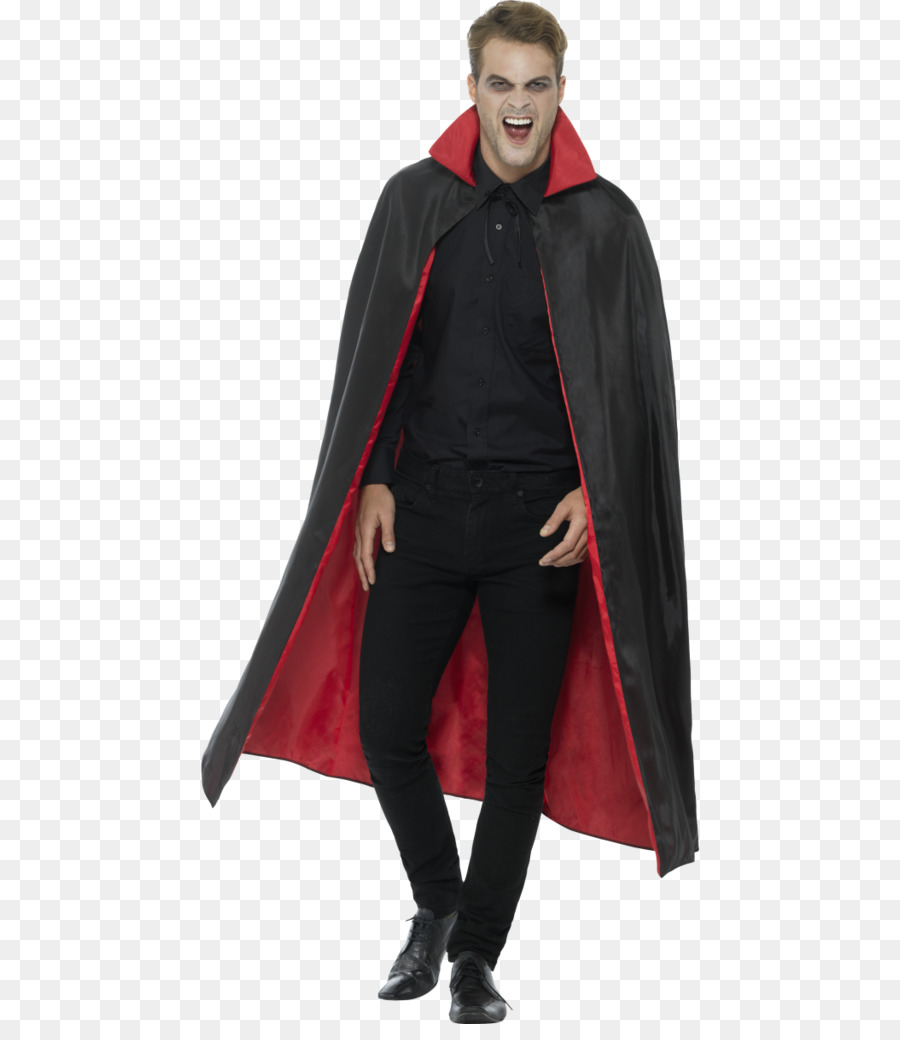 Smiffys Vampir Umhang Kostüm Dracula - Kapuzen Mäntel für Männer