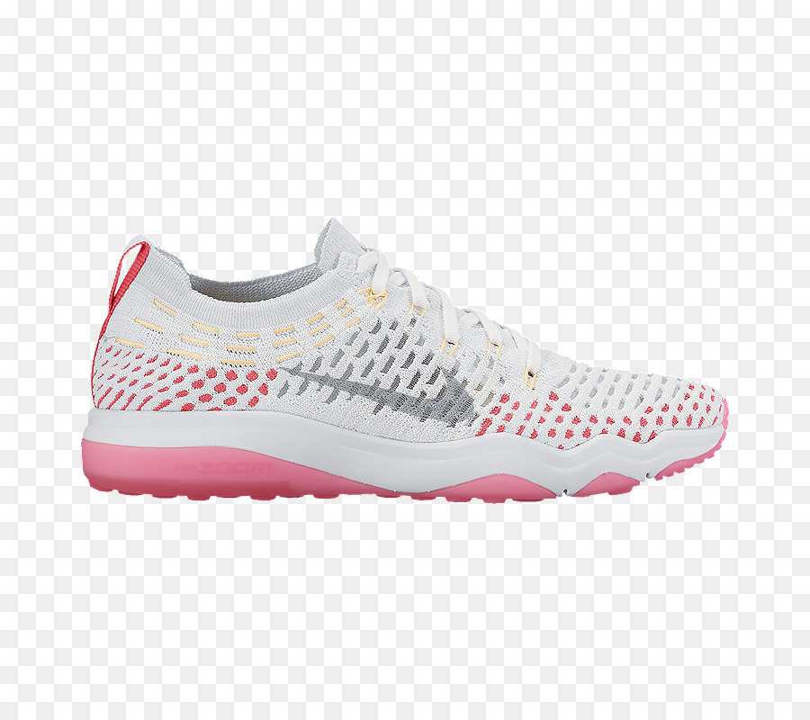 Nike Zoom senza paura Flyknit Donna Training Scarpe Sportive scarpe Nike Donna Air Zoom senza paura Flyknit - bianco rosa scarpe da tennis per le donne