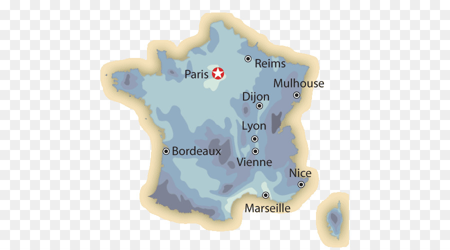Francia Mappa Tubercolosi Pioggia - mappa della francia con la città
