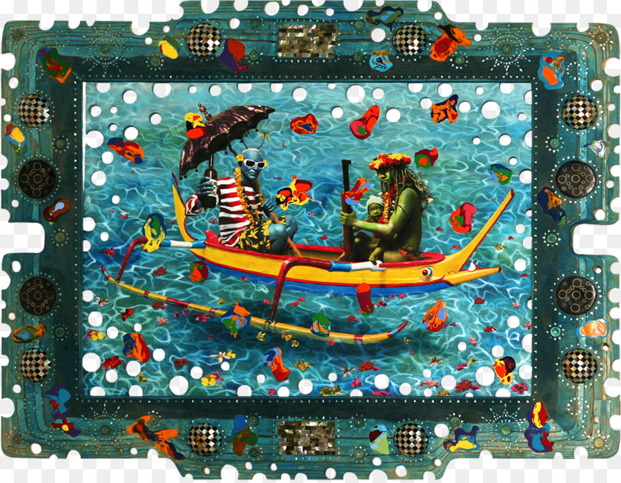 Newport Street Gallery Oro dei Loro Corpi: Una Conversazione Prima della Morte dell'Artista Ashley Bickerton Ornamentali Isteria - canoa arte acquerello